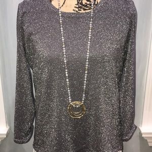 🌸Shimmer Top by Laura Ashley